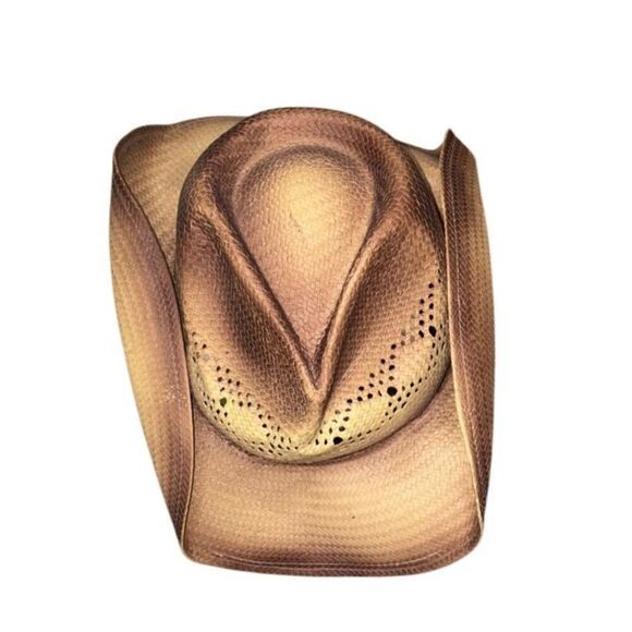 Peter Grimm Raffia Straw Cowboy Hat - Picture 3 of 11